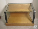 Lot of 2 wooden display cases