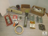 Lot of assorted items , Plug up , wire cable, flashlight , screws etc.