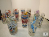 Lot of 14 Vintage glasses, Pepsi cola, Bugs Bunny, Chipmunks