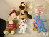 Lot of stuffed animals - horse