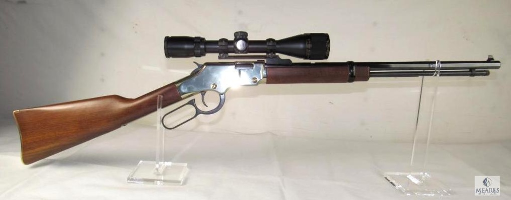 Henry Golden Boy 17 Hmr Lever Action Rifle W Bushnell Scope Firearms Military Artifacts Firearms Rifles Lever Action Rifles Online Auctions Proxibid
