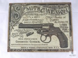 New Smith & Wesson Top Break Revolver Vintage Look Tin Sign