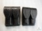 Lot 2 New Leather Double Mag Pouches for Staggered Magazines like Beretta 92,96, Ruger P95 & Similar