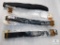 3 Black Cordura Hunter belts with adjustable waist 32-46