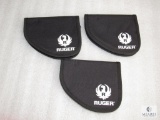 3 new Ruger logo pistol rugs