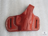 New Leather Belt Slide Holster fits CZ75, Browning Hipower