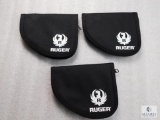 3 new Ruger logo pistol rugs