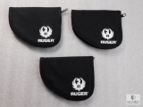 3 new Ruger logo pistol rugs
