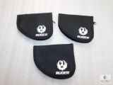 3 New Ruger logo pistol rugs