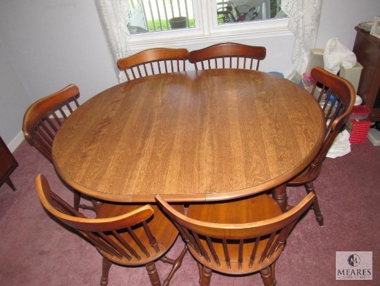 Northbay Wood dining room table with six chairs