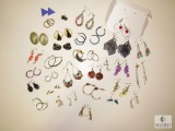 Large Lot Costume Jewelry Matched Earrings for Pierced Ears