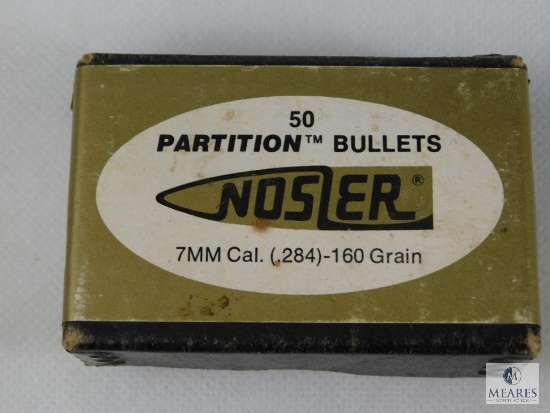 Nosler 7mm Caliber, 160 Grain Partition Bullets