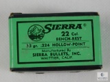 Sierra 22 Caliber, 53 Grain, Benchrest Bullets, Approximately 100 Count