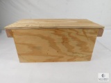 Homemade Wooden Ammo Box