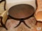 Vintage Brandt Furniture Round 3 leg paw feet side Table