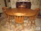 Dining room table Oval with 2 leafs and 4 Chairs