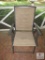 Brown folding patio outdoor chair