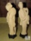 Pair Japanese / Chinese carved Figures approximately 12