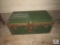 Vintage Footlocker Storage Box - Wood