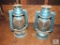 Lot 2 Vintage Oil Lanterns Globe brand no. 505