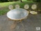 Vintage 5 Piece Patio Set Glass top table & 4 Chairs