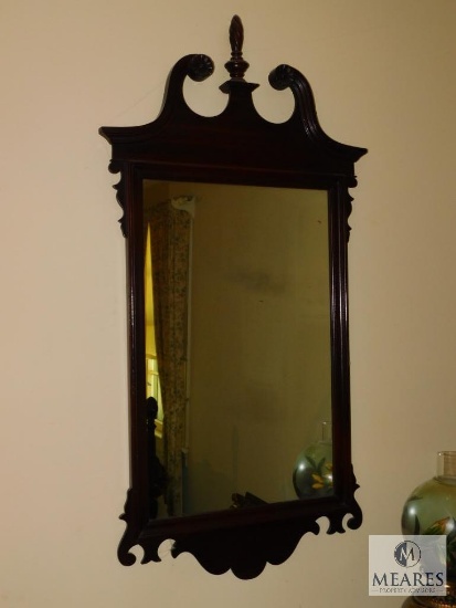 Vintage wood frame mirror 24" x 48"