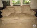 Taupe color Sofa Goose down feather filled