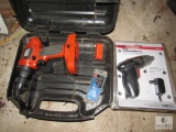 Black and Decker Cordless Drill & New Cordless Screwdriver Set