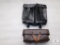 Vintage leather military ammo pouches