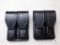 2 new leather double mag pouches fits staggered mags