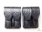 3 new leather double mag pouches fits staggered mags
