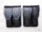 3 new leather double mag pouches fits staggered mags