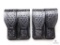 5 new leather double mag pouches fits staggered mags