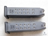 2 Factory Glock .40 S&W magazines each holds 13 rounds of ammo