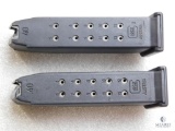 2 Factory Glock .40 S&W magazines each holds 13 Rounds of ammo