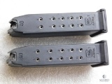 2 Factory Glock .40 S&W magazines each holds 13 Rounds of ammo