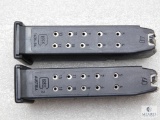 2 Factory Glock .40 S&W magazines each holds 13 Rounds of ammo