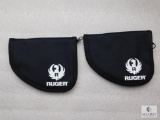 2 New Ruger logo pistol rugs