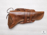 Wylie Custom leather double loop holster fits Colt SAA, Ruger Vaquero and similar
