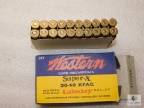 20 Rounds VIntage Western Super X 30-40 Krag ammo