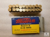 20 Rounds Vintage Western Super X 30-40 Krag ammo