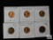 Mixed lot of (6) Lincoln cents