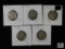 Group of (5) mixed Buffalo nickels