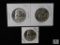 Mixed lot of (3) Franklin half dollars