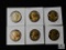 Group of (6) golden dollars