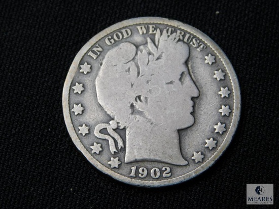 1902-S Barber Half Dollar