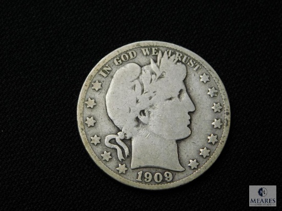 1909-S Barber Half Dollar