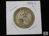 1856-S Seated Liberty half dollar