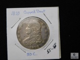 1833 Capped Bust half dollar