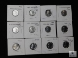 Group of 12 - US steel war wheat cents